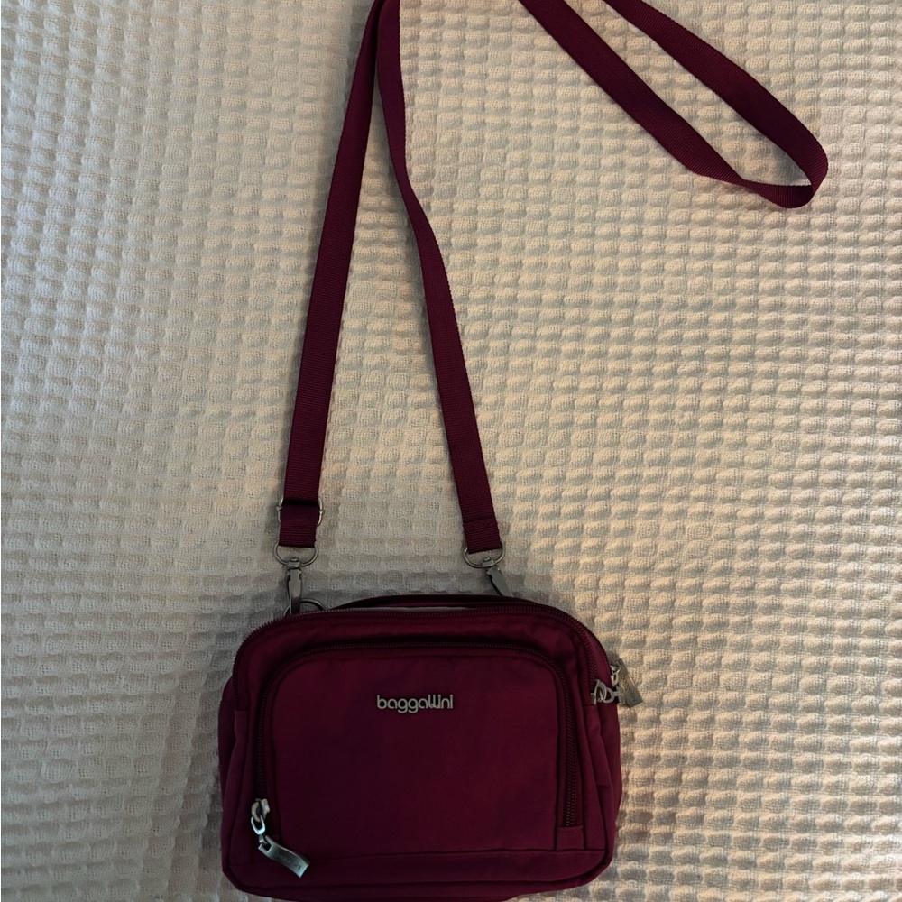 Baggallini Red Crossbody Bag Compact and Stylish